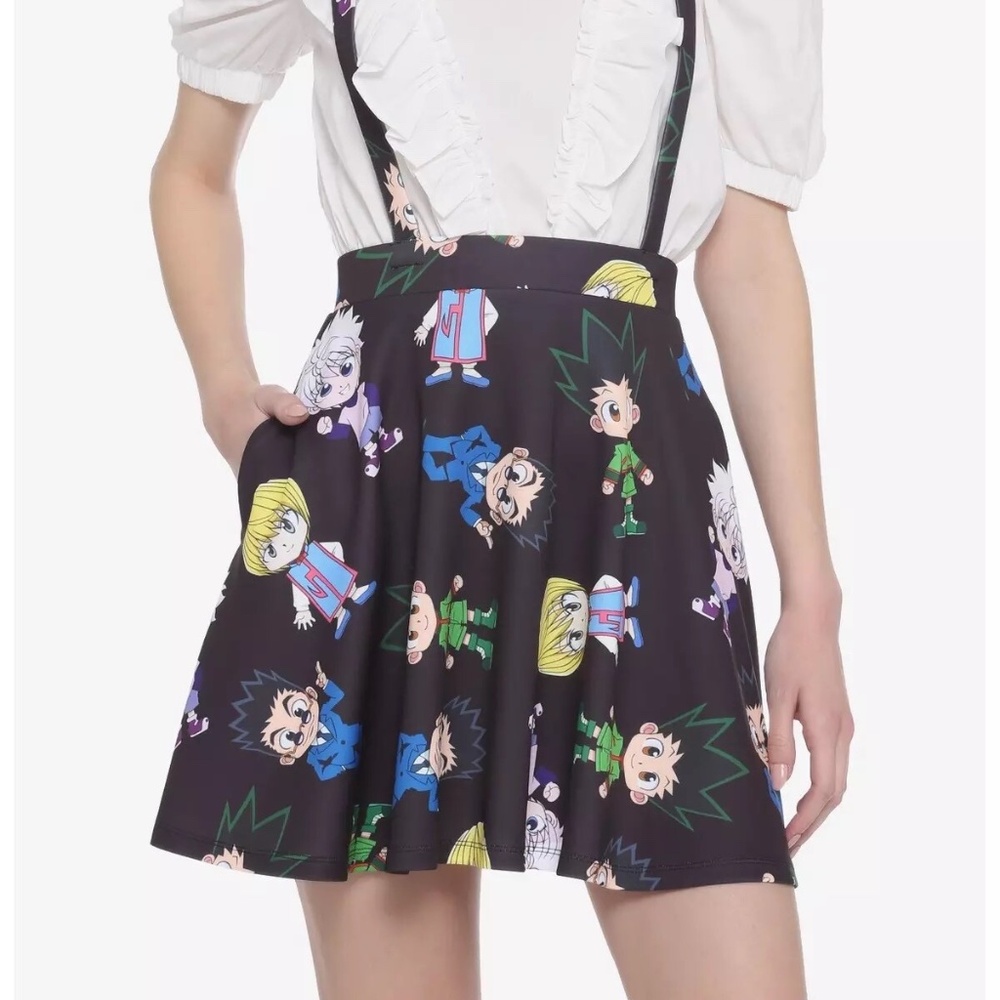 HOT TOPIC Hunter X Hunter Chibi Suspender Skirt Large